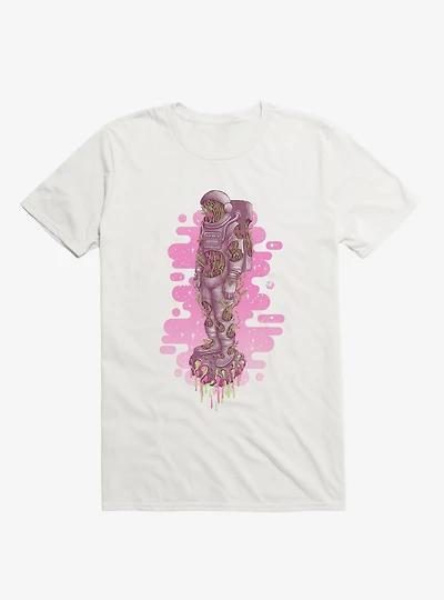 Habitat Astronaut With Flowers White T-Shirt