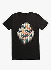 Maki Matrix Sushi Black T-Shirt
