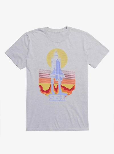 STS-1 Space Shuttle Sport Grey T-Shirt
