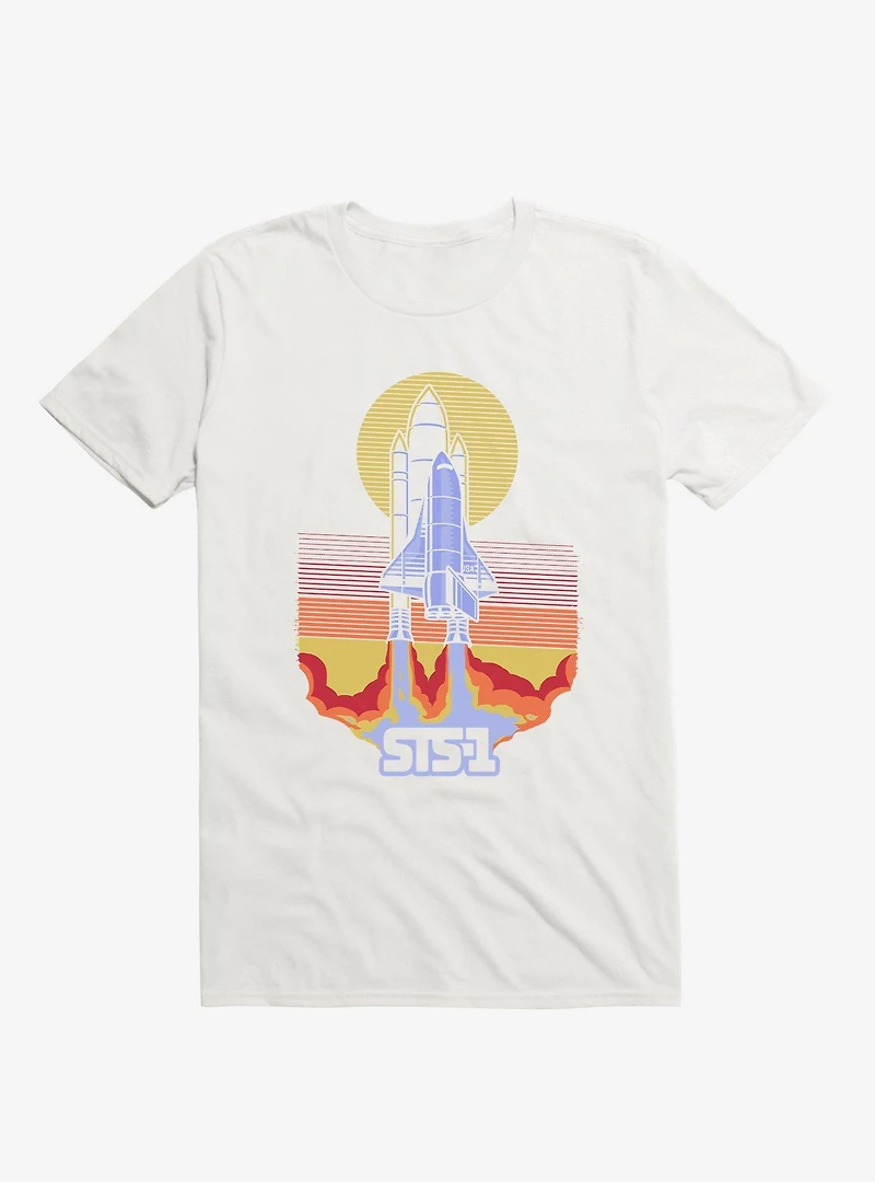 STS-1 Space Shuttle White T-Shirt