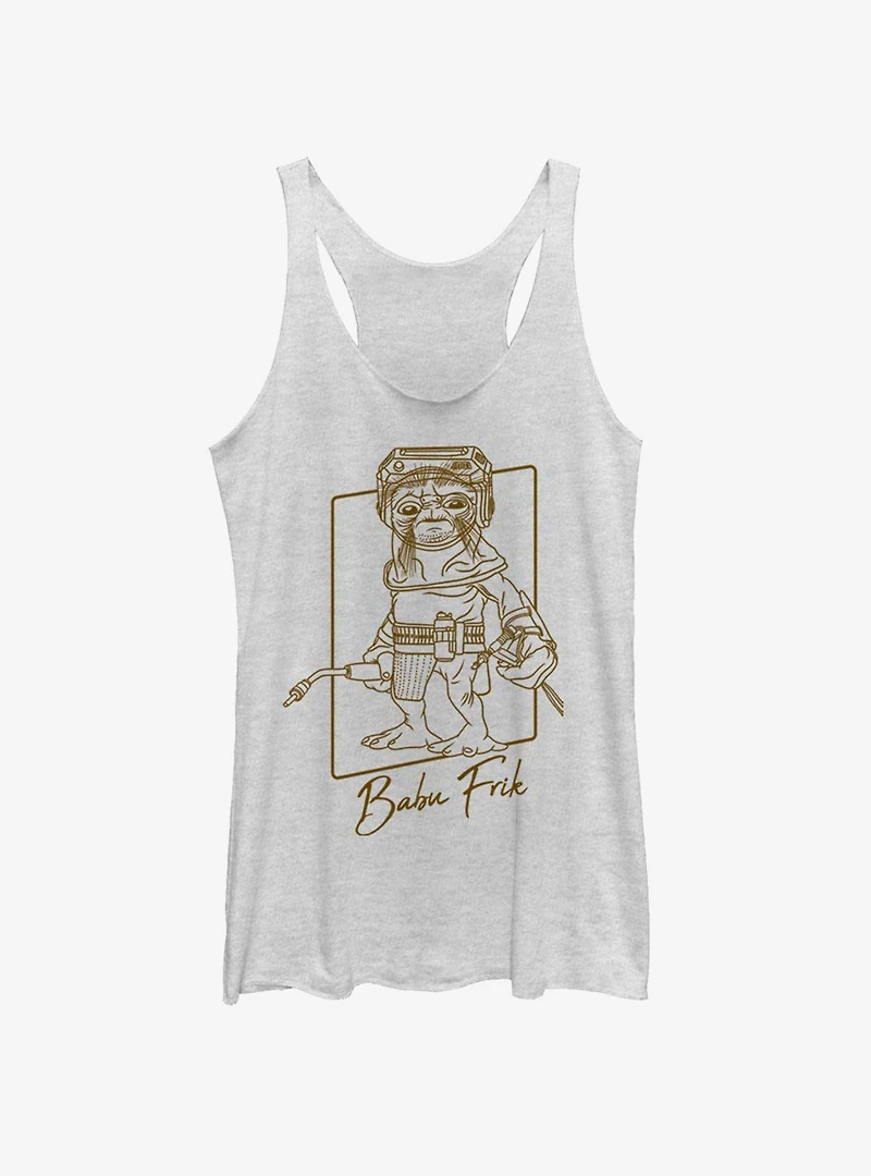 Star Wars: The Rise of Skywalker Babu Frik Outline Girls Tank