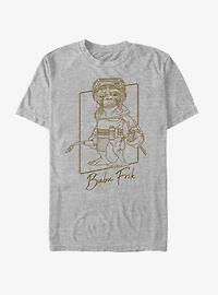 Star Wars: The Rise of Skywalker Babu Frik Outline T-Shirt