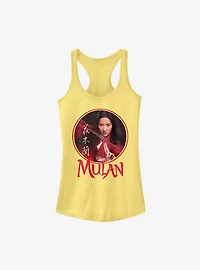 Disney Mulan Live Action Portrait Circle Frame Girls Tank