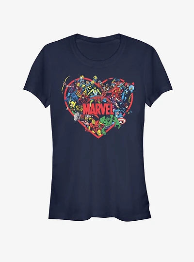 Marvel Avengers Hero Heart Girls T-Shirt