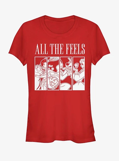 Disney Princess All The Feels Girls T-Shirt