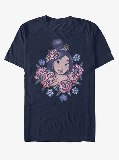 Disney Mulan Floral Portrait T-Shirt