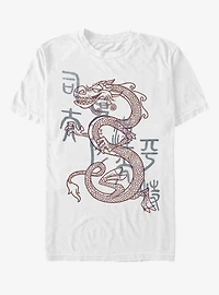Disney Mulan Mushu Dragon Outline T-Shirt