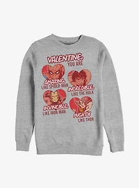 Marvel Avengers Valentine You Are Sweatshirt