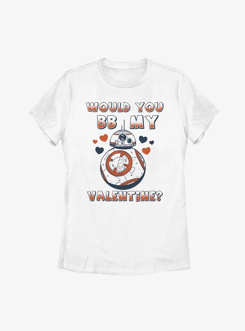 Star Wars BB My Valentine Womens T-Shirt