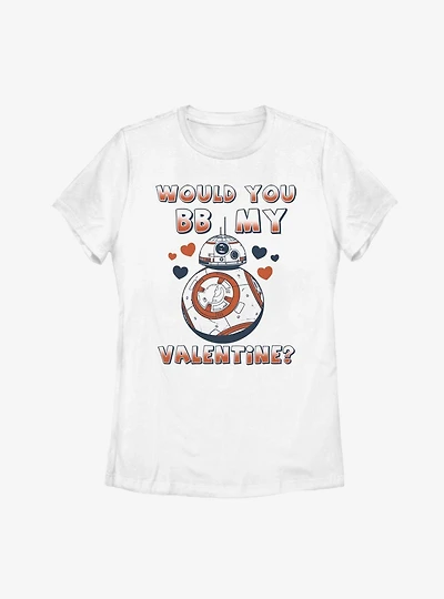 Star Wars BB My Valentine Womens T-Shirt