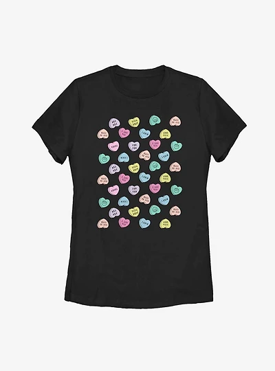 Star Wars Candy Hearts Womens T-Shirt