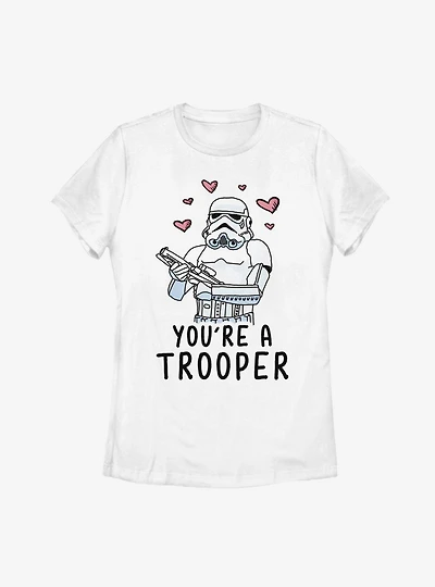 Star Wars Trooper Love Womens T-Shirt