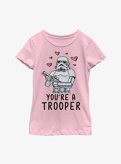 Star Wars Trooper Love Youth Girls T-Shirt