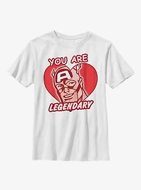 Marvel Captain America Legendary Heart Youth T-Shirt
