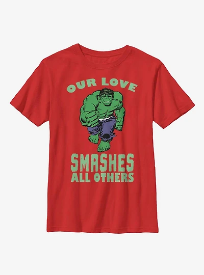 Marvel Hulk Smashing Love Youth T-Shirt