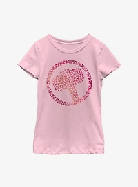 Marvel Thor Heart Hammer Youth Girls T-Shirt