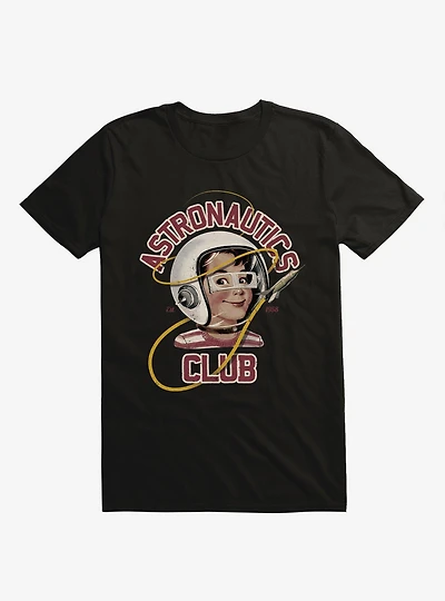 Astro Club Retro Astronaut Black T-Shirt