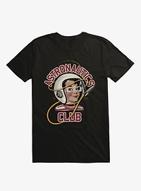 Astro Club Retro Astronaut Black T-Shirt