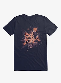 The Entrance Cityscape Navy Blue T-Shirt