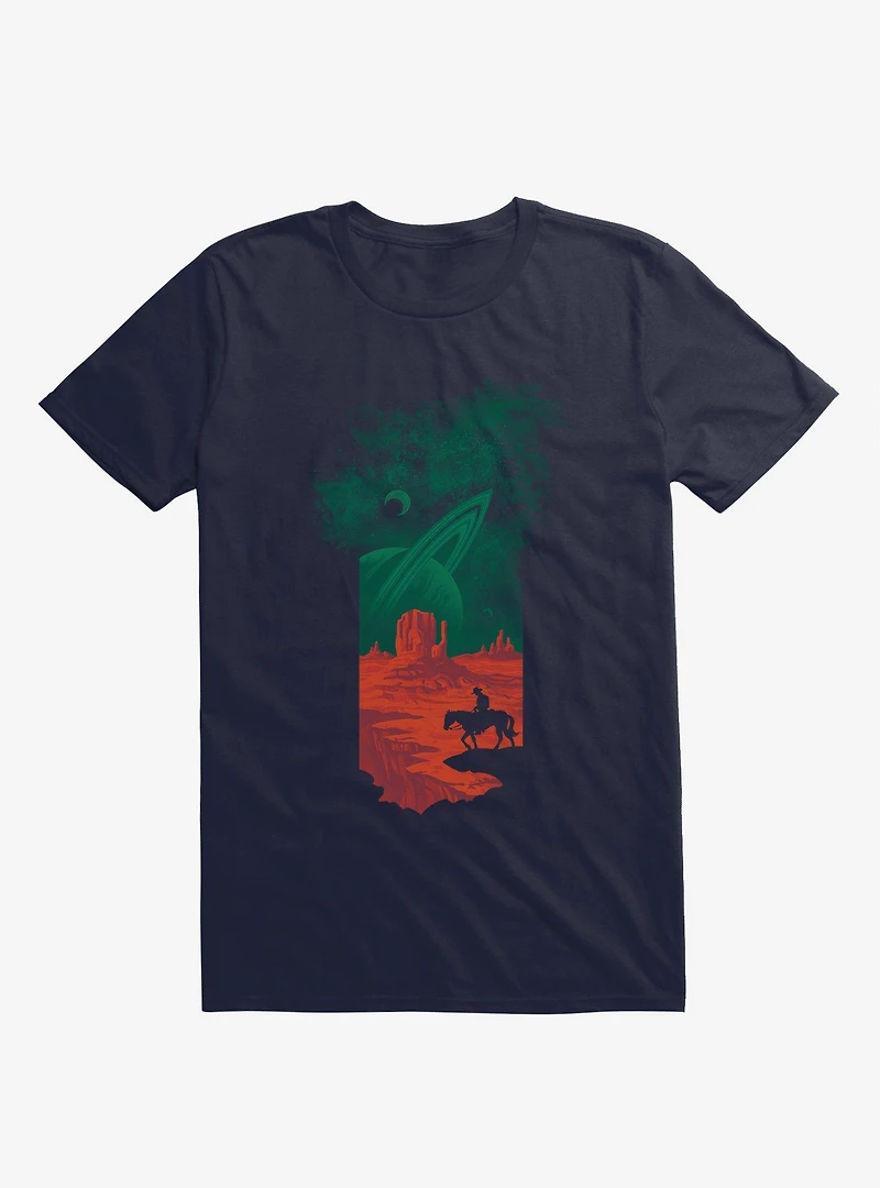 Filan Fontiersman Cowboy Space Navy Blue T-Shirt