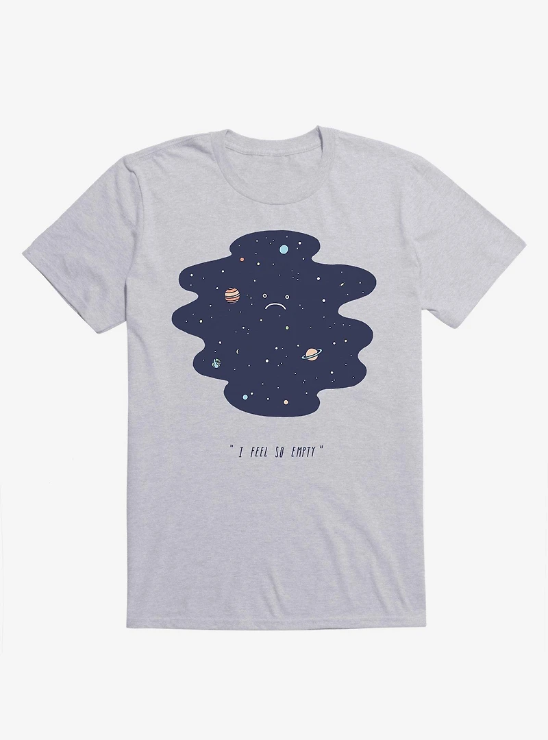 Negative Space Stars And Planets Sport Grey T-Shirt