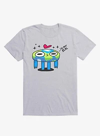 Flat Derp Earth Sport Grey T-Shirt