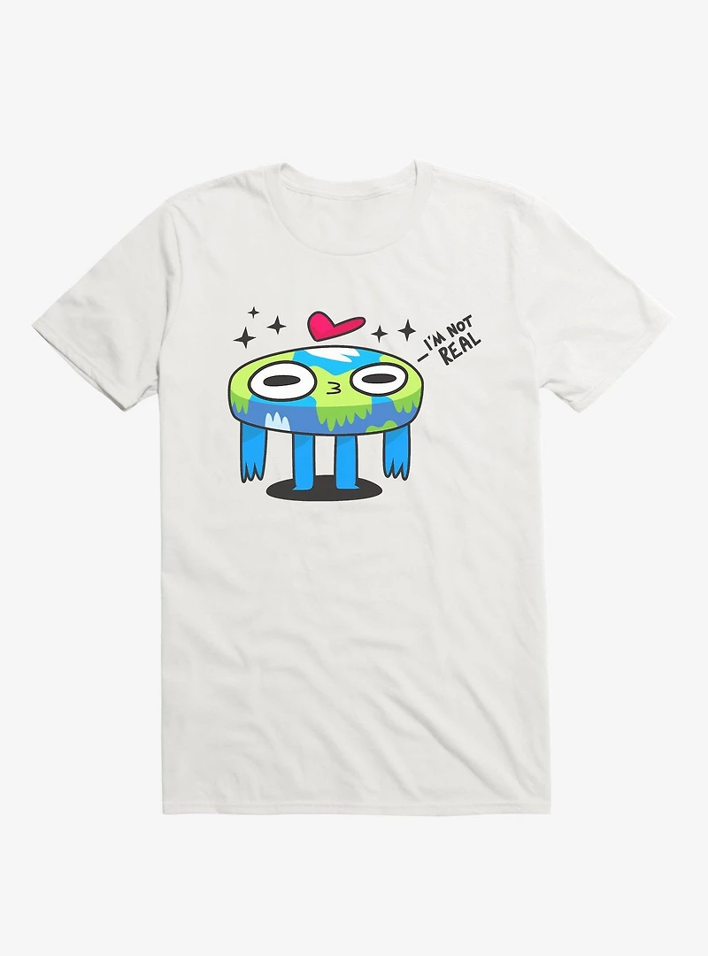 Flat Derp Earth White T-Shirt