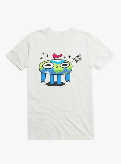Flat Derp Earth White T-Shirt