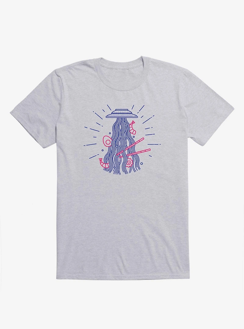 From Outer Space Ramen Spaceship Sport Grey T-Shirt