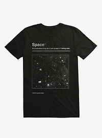 Never Ending Space Black T-Shirt