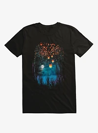 Hope The Sky Lanterns Black T-Shirt