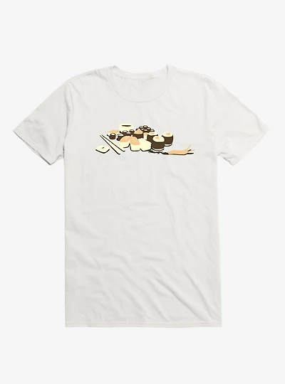 I Hate Japanese Food Sushi White T-Shirt
