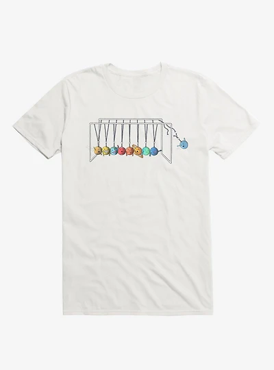 Planet System White T-Shirt
