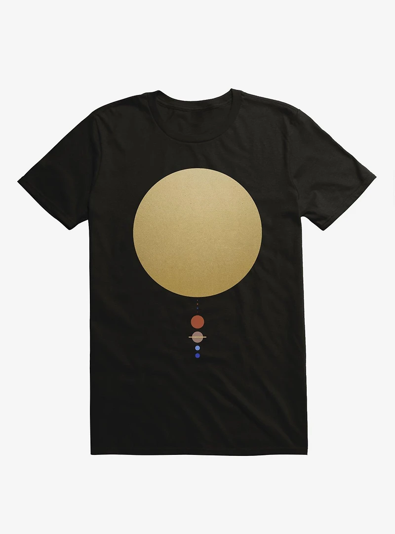Solar System Aparaat Black T-Shirt