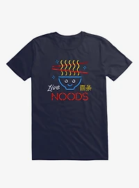 Live Noods Noodle Navy Blue T-Shirt