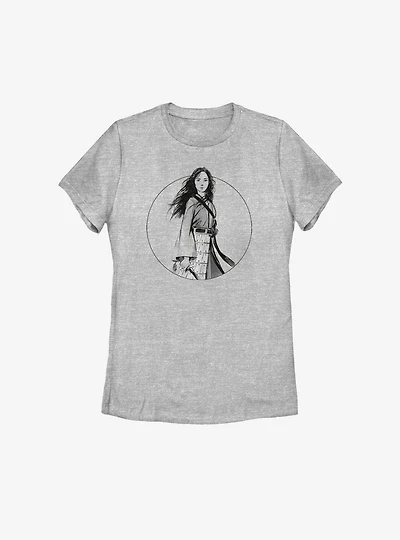 Disney Mulan Live Action Tonal Portrait Womens T-Shirt