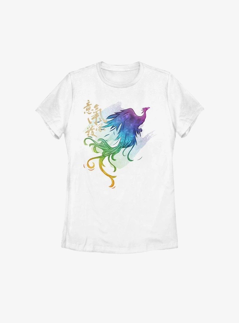 Disney Mulan Live Action Watercolor Phoenix Womens T-Shirt