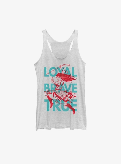 Disney Mulan Live Action Loyal Brave And True Womens Tank Top