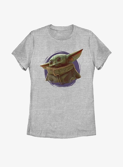 Star Wars The Mandalorian Child Purple Ball Womens T-Shirt