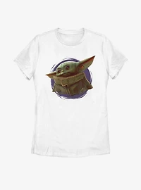 Star Wars The Mandalorian Child Purple Ball Womens T-Shirt