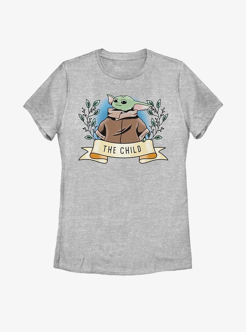 Star Wars The Mandalorian Child Banner Womens T-Shirt