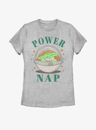 Star Wars The Mandalorian Child Power Nap Womens T-Shirt