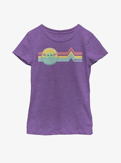Star Wars The Mandalorian Child Rainbow Pulse Youth Girls T-Shirt