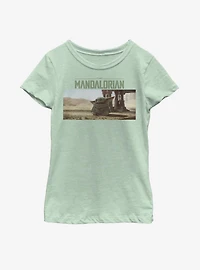 Star Wars The Mandalorian Child Landscape Scene Youth Girls T-Shirt