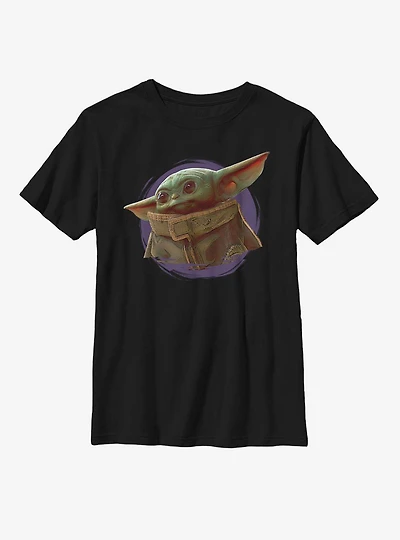 Star Wars The Mandalorian Child Purple Ball Youth T-Shirt