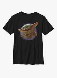 Star Wars The Mandalorian Child Purple Ball Youth T-Shirt