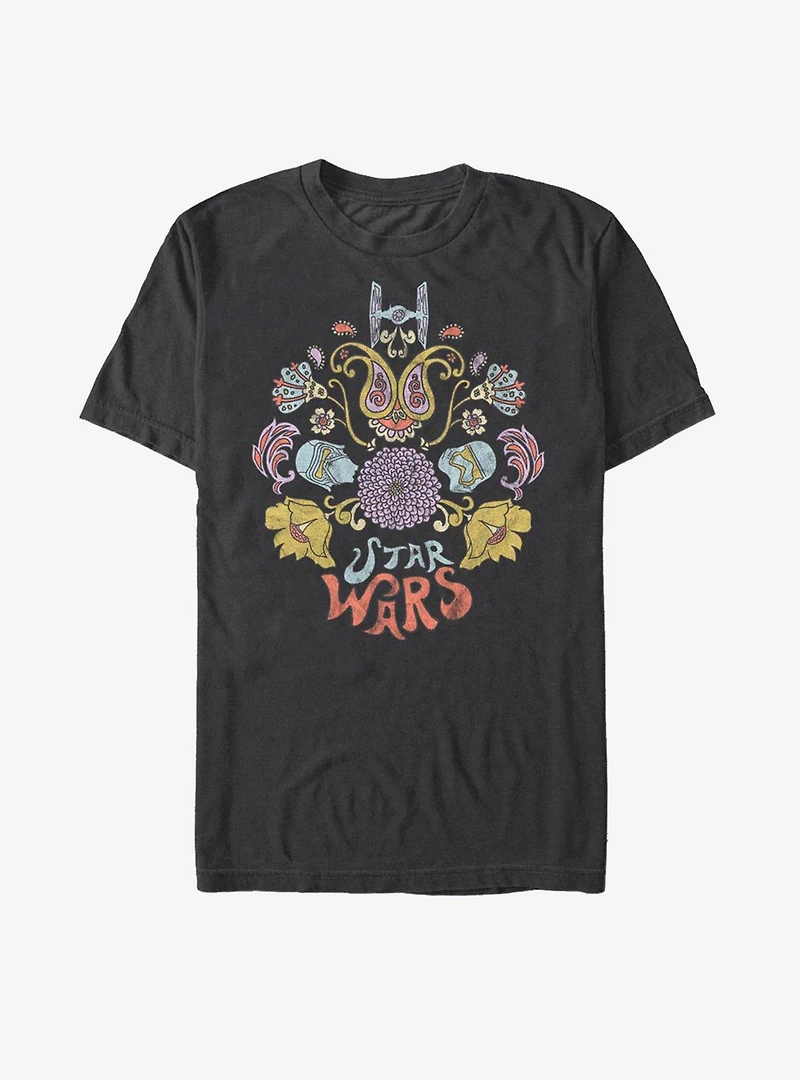 Star Wars Episode IX The Rise Of Skywalker Darkside Floral T-Shirt