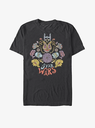 Star Wars Episode IX The Rise Of Skywalker Darkside Floral T-Shirt