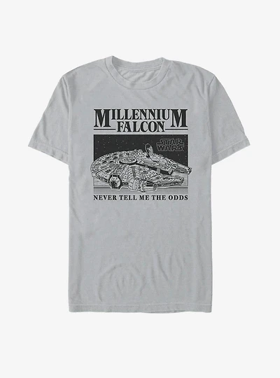 Star Wars Falcon Never Tell The Odds T-Shirt