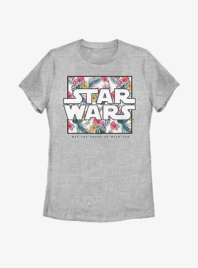 Star Wars Floral Box Womens T-Shirt